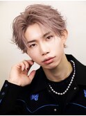 フェザーパーマフェザーショートラウンドマッシュセンターパート