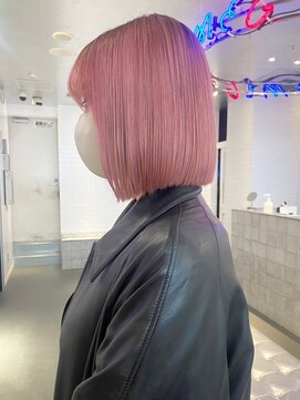 ゲーム 下北沢(GAME) ボブ白髪染め白髪ぼかしブリーチなしダブルカラー下北沢