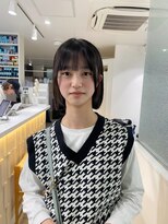 アオ(AO)&nbsp;［設楽梨沙子］ぷつっと可愛くボブヘア