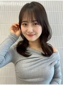 くびれレイヤー韓国デジタルパーマモカブラウン髪質改善小顔2