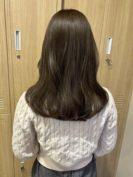 ローレンジウ(LOREN JU) 透明感髪質改善ベージュダブルカラーミルクティーグレージュ