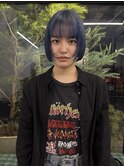 ネイビーブルー×レイヤーボブ◎