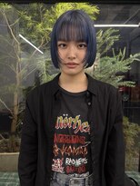 エルメ クラマエ(Elme)&nbsp;ネイビーブルー×レイヤーボブ◎