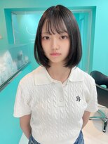 ユー イケブクロ(u Ikebukuro)&nbsp;オフブラック/黒染め/グレージュ/ボブ/レイヤーボブ