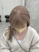 ミーム 原宿 表参道(meme)&nbsp;☆ハイトーンブリーチミルクティーカラーホワイトベージュカラー