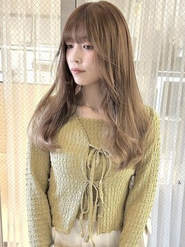 ムード(mood) グレージュ/ベージュ/ダブルカラー/ブリーチなしダブルカラー