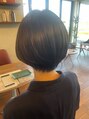 ヘアーラウンジルシェル(HAIR LOUNGE Le ciel)&nbsp;襟足の収まりがいいショートボブ耳にもかけやすいスタイルです