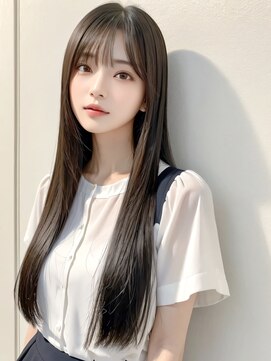 リノア 西梅田 福島(Linoa) 梅田/髪質改善/アッシュベージュ☆うる艶髪ロング