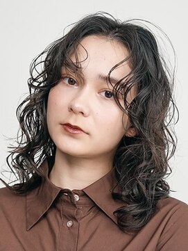 テクネ 天神大名(techne) 天神大名顔周りレイヤーカットミディアムボブタッセルボブパーマ