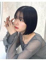 ロンドアヴァントゥス 池袋(Lond aventus) 韓国レイヤー/韓国風/ボブ/髪質改善/黒髪/ブリーチなし〔池袋〕