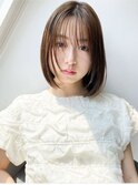 春カラーイメチェン◎春の暗めナチュラルショート×美人髪