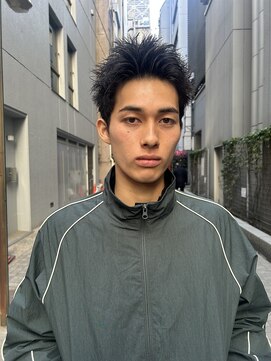 アリエッタ ギンザツー(ARIETTA GINZA2) アップバング×ツイストピンパーマ