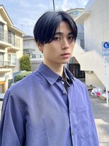 グリーンミドル(GREEN middle)&nbsp;メンズカット:センターパート/前髪長め/毛流れ/簡単セット