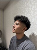 ミドルフェード×仏陀パーマ