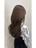 レイヤーカット/ミディアムレイヤー/アッシュベージュ