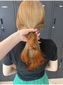 ハイライトカラー　ミルクティーベージュケアブリーチ