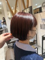 シータ 坂戸北口店(THETA)&nbsp;ショートボブ×レッドブラウン