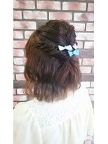 エクラート イーリス 高田馬場店(ECLART IriS)&nbsp;≪高田馬場IriS≫ツイスト編み込みハーフアップ