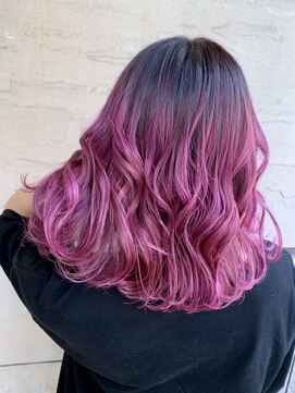 アフィナー(Afinar) 【横浜/Afinar】ピンクグラデーションカラー