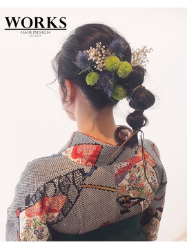 ワークス ヘアデザイン(WORKS HAIR DESIGN) 卒業式 着物 袴ヘアセット