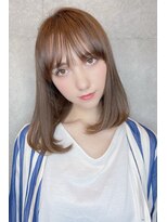 クーエフー(coo et fuu)&nbsp;ココアブラウンの大人かわいいワンカールミディアム♪♪♪♪藤2