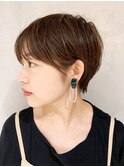 ナチュラルショート_ハイライトカラーオリーブカラー_ba247571