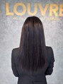 ルーブル(LOUVRE) 人毛ロング付け放（50本）半折☆編み込みエクステ