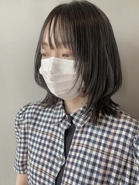 リンネテラス(Lin'ne terrace) 大人可愛い外ハネウルフミディ＊シースルーバング/20代30代40代