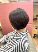 ブルー系ブラウンボブ