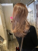 髪質改善と縮毛矯正の専門店 サンティエ(scintiller)&nbsp;ハイライトたっぷりベージュ