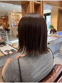 20代30代40代小顔切りっぱなし大人ボブイヤリングカラー