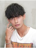 刈り上げマッシュツイストスパイラルパーマ無造作パーマツイスパ