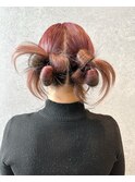 韓国風アレンジ/ヘアアレンジ/おだんごアレンジ