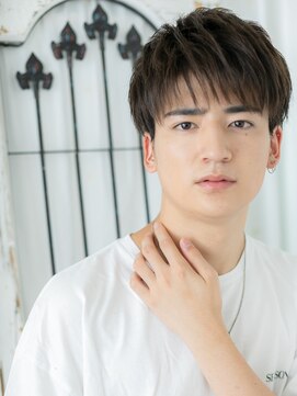 トニーアンドガイメン ホテル京阪仙台店(TONI&GUY MEN) カッコかわいい雰囲気のマットブラウンシャギーマッシュe仙台