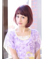 リーフ 三島店(LeaF)&nbsp;チェリーピンクで甘辛MIX☆おしゃれショートボブ