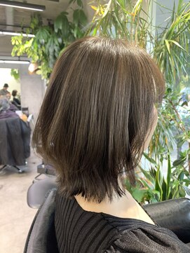 シェル 吉祥寺(shell) グレージュカラー/ボブウルフ/黒髪/ココアベージュ