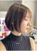 30代40代大人女性/前髪ありショートボブ/ショートヘア/髪質改善