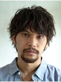ツイストスパイラル無造作緩めシャドウパーマ渋谷メンズ