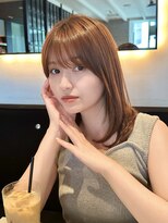 ネオリーブギンザ 銀座店(Neolive GINZA)&nbsp;ミディアムレイヤー×フェザーバング【銀座駅】片桐/髪質改善