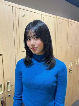 ゼスト 吉祥寺店(ZEST) ブルーブラックレイヤーカット韓国風/吉祥寺みづき