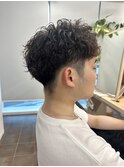スパイキーショートパーマニュアンスパーマ 奥東 巧真