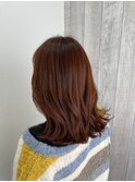 オレンジブラウン×ロング【CIEL×maki】