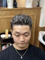 ボブ(BOB)&nbsp;極道パーマ&ホワイトメッシュ