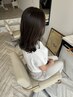 カット＋透明感カラー＋ケアトリートメント＋ヘッドスパ＋頭浸浴　￥17000