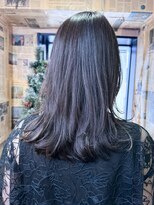 シック(Chic) イメチェン小顔前髪外ハネボブ大人可愛いグレージュカラー