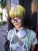 クペウ ローウェン(cope'u ROWEN)&nbsp;渋谷/ウルフカット  デザインカラー ルーツカラー エンドカラー