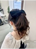 ふわふわ高めポニーテール ♪