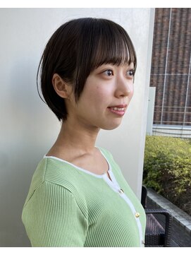 エアー 青山(AIR) 丸みショートシースルーバングくびれショートボブミニボブ
