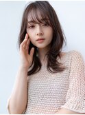 韓国レイヤー顔周りカット透明感カラー髪質改善艶髪シースルー