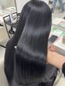 【髪質改善】縮毛矯正+小顔カット￥24500→￥19600[渋谷]